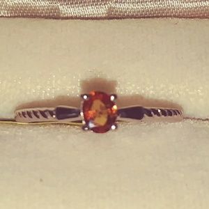 💎Orange Sapphire Solitaire Ring💎